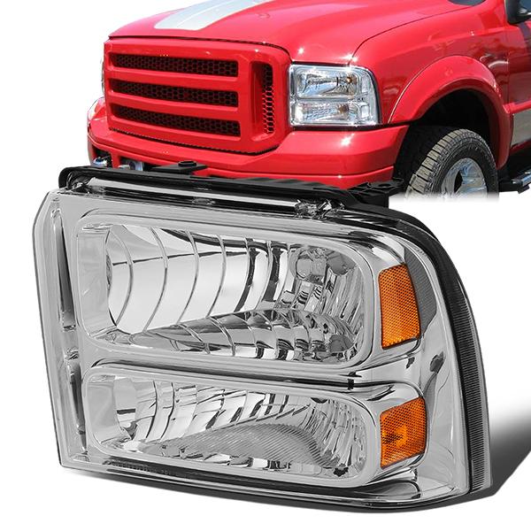 Factory Style Headlight (Left) <br>05-07 Ford F-250 - F-550 Super Duty