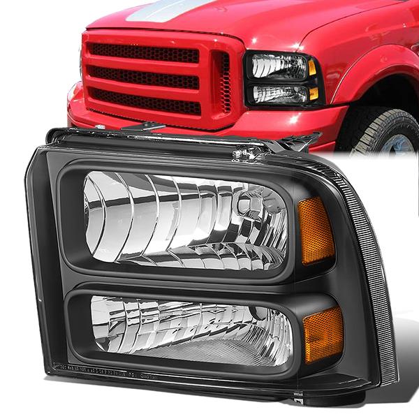 Factory Style Headlight (Left) <br>05-07 Ford F-250 - F-550 Super Duty