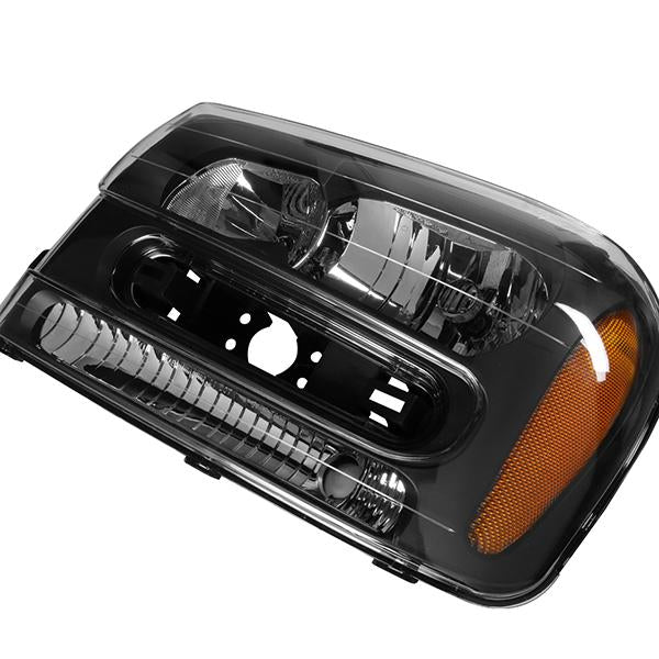 Factory Style Headlight (Left) <br>02-09 Chevrolet Trailblazer, 02-06 EXT