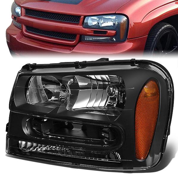 Factory Style Headlight (Left) <br>02-09 Chevrolet Trailblazer, 02-06 EXT