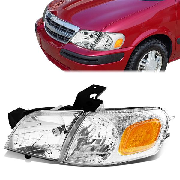 Factory Style Headlight (Left) <br>97-05 Chevy Venture, 97-04 Oldsmobile Silhouette