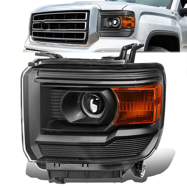 Factory Style Projector Headlight (Left) <br>14-18 GMC Sierra 1500, 15-19 2500/3500 HD