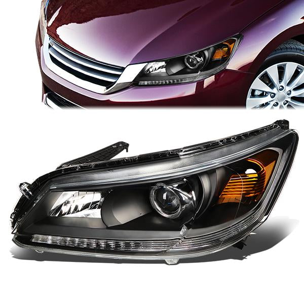 Factory Style Projector Headlight (Left) <br>13-15 Honda Accord