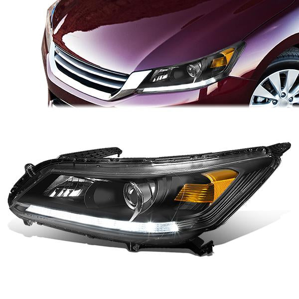 LED DRL Projector Headlight (Left) <br>13-15 Honda Accord