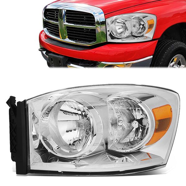 Factory Style Headlight (Left) <br>07-09 Dodge Ram 1500-5500, 2010 Ram 4500/5500