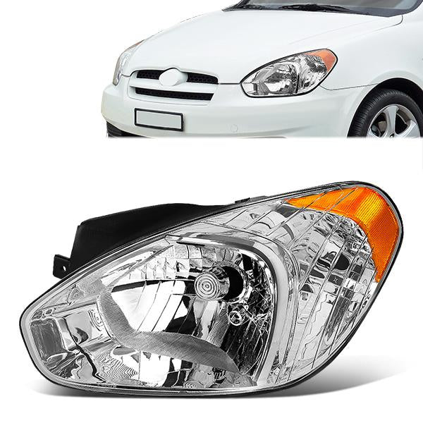 Factory Style Headlight (Left) <br>06-11 Hyundai Accent