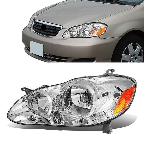 Factory Style Headlight (Left) <br>03-08 Toyota Corolla