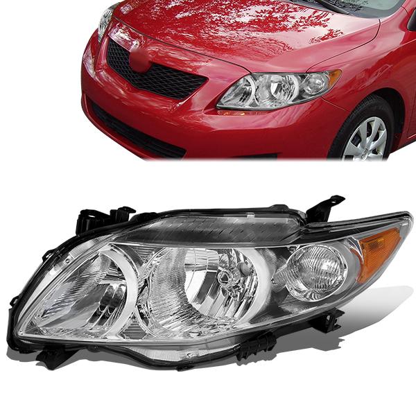 Factory Style Headlight (Left) <br>09-10 Toyota Corolla