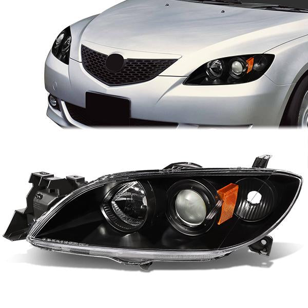 Factory Style Projector Headlight (Left) <br>04-09 Mazda 3 Sedan