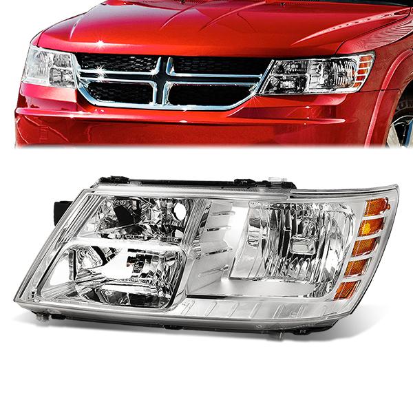 Factory Style Headlight (Left) <br>09-19 Dodge Journey