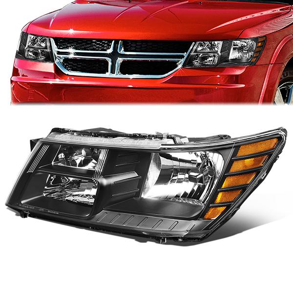 Factory Style Headlight (Left) <br>09-19 Dodge Journey