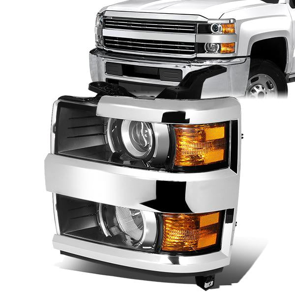 Factory Style Projector Headlight (Left) <br>15-19 Chevy Silverado 2500 / 3500 HD