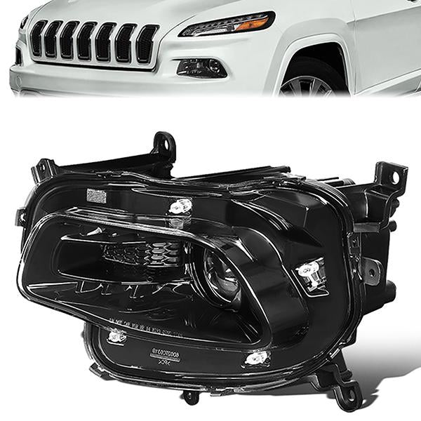 Factory Style Projector Headlight (Left) <br>14-18 Jeep Cherokee