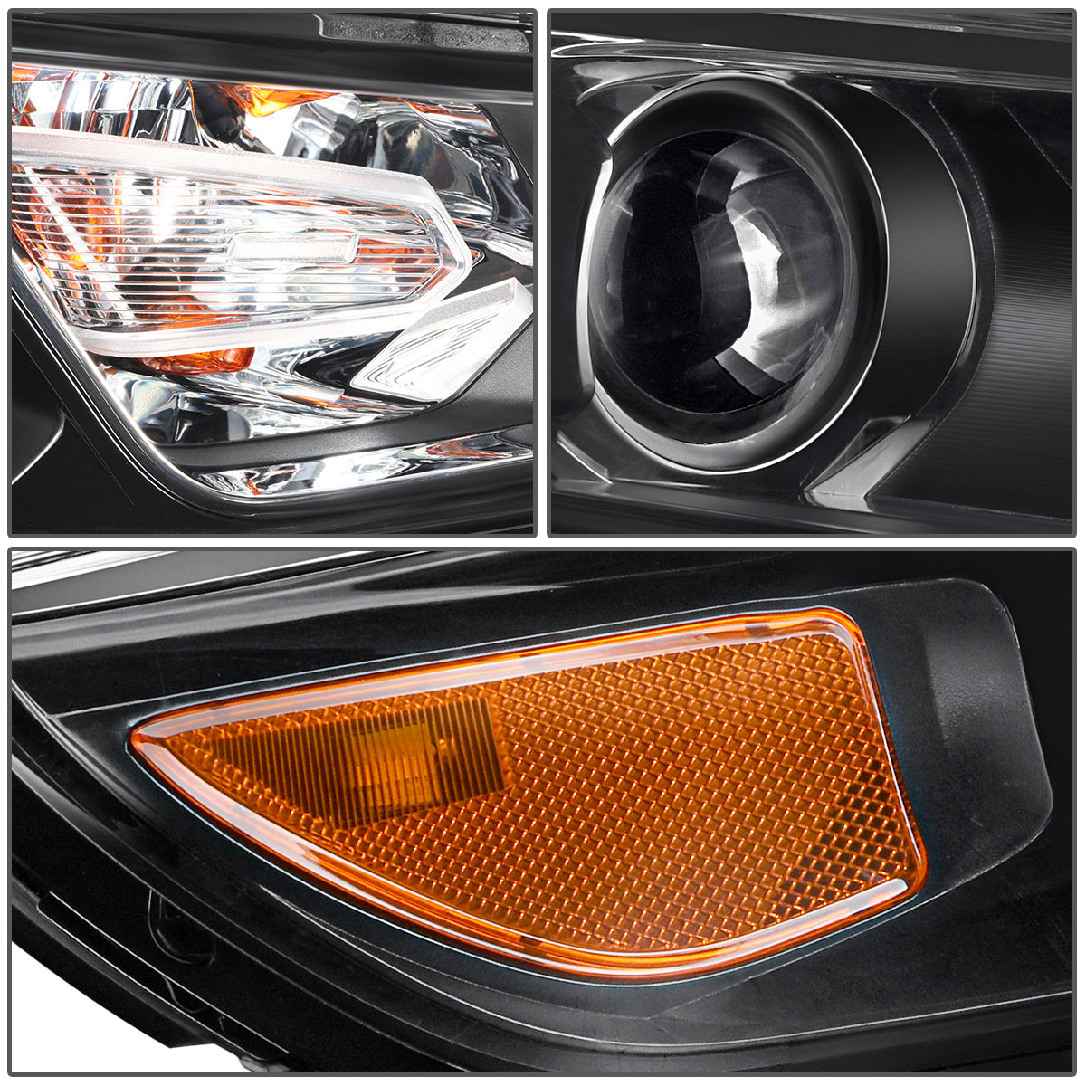 Factory Style Projector Headlight (Right) <br>16-18 Chevy Malibu