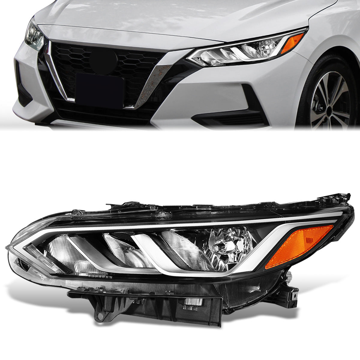 Factory Style Headlight (Left) <br>20-22 Nissan Sentra