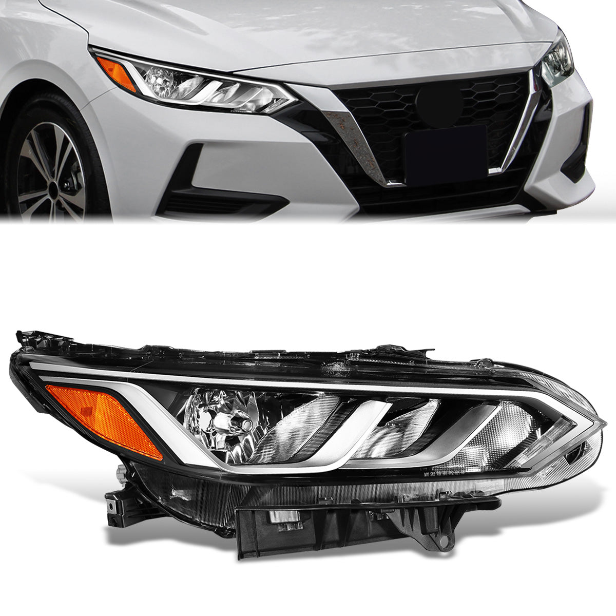 Factory Style Headlight (Right) <br>20-22 Nissan Sentra