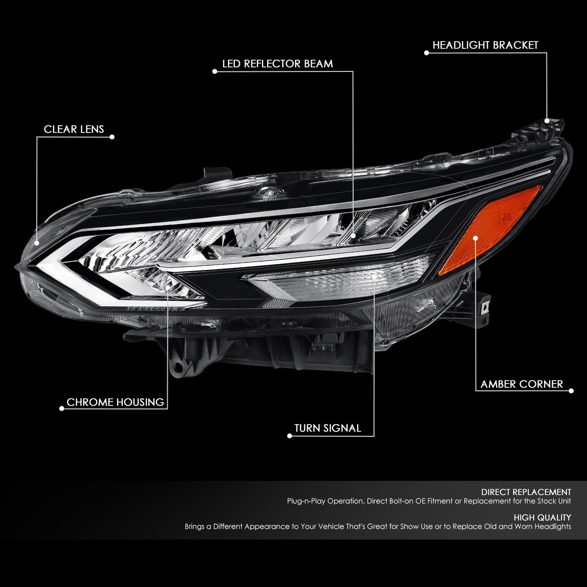 Factory Style LED Headlight (Left) <br>20-22 Nissan Sentra