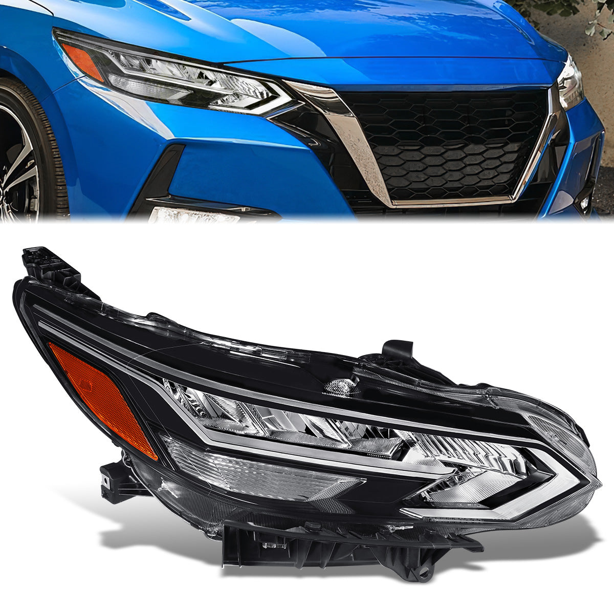 Factory Style LED Headlight (Right) <br>20-22 Nissan Sentra