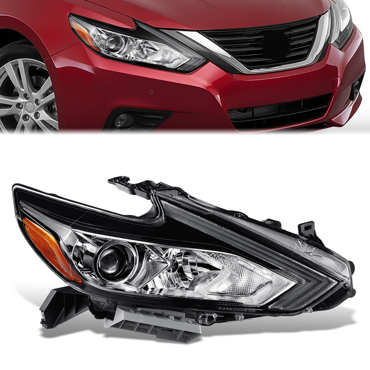 Factory Style Projector Headlight (Right) <br>16-18 Nissan Altima