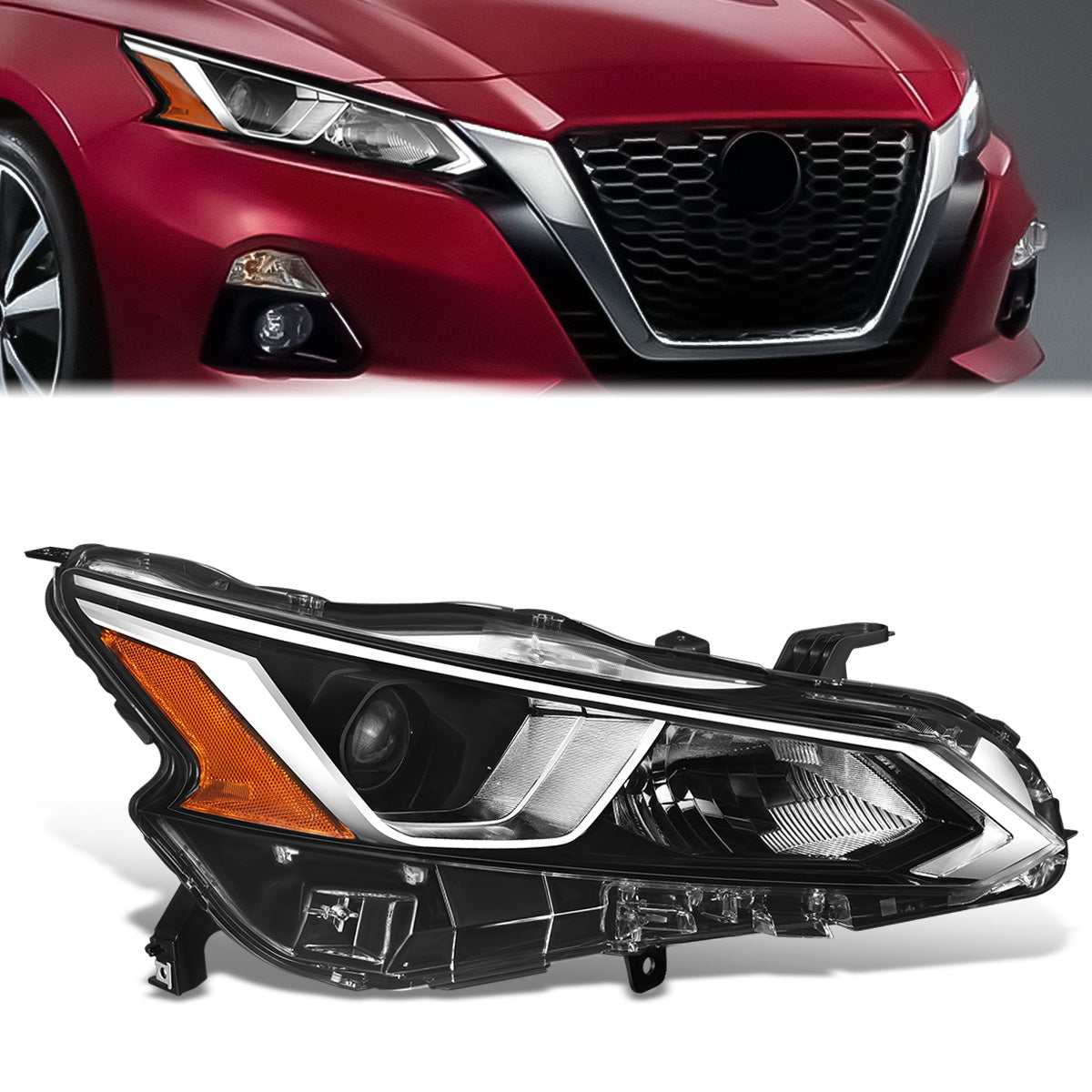 Factory Style Projector Headlight (Right) <br>19-22 Nissan Altima