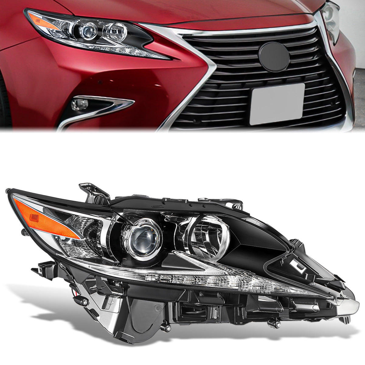 Factory Style LED DRL Headlight (Right) <br>16-18 Lexus ES300H, Lexus ES350