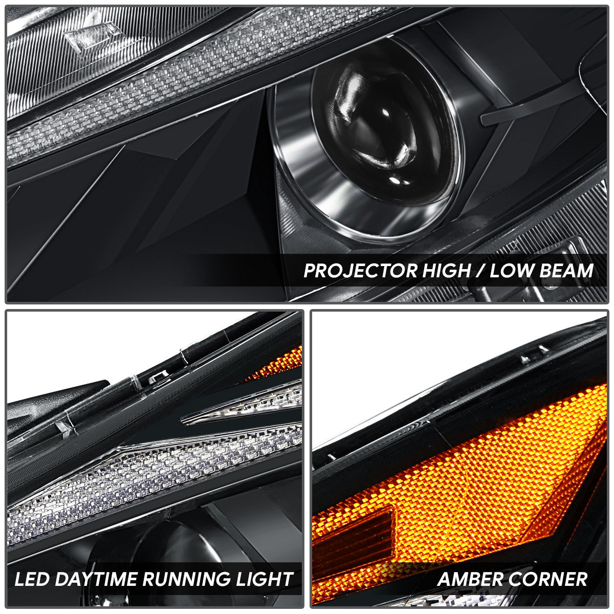 LED DRL Projector Headlight (Left) <br>21-22 Hyundai Elantra