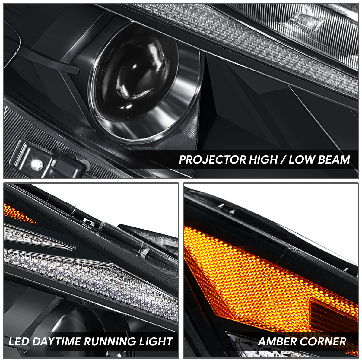 LED DRL Projector Headlight (Right) <br>21-22 Hyundai Elantra