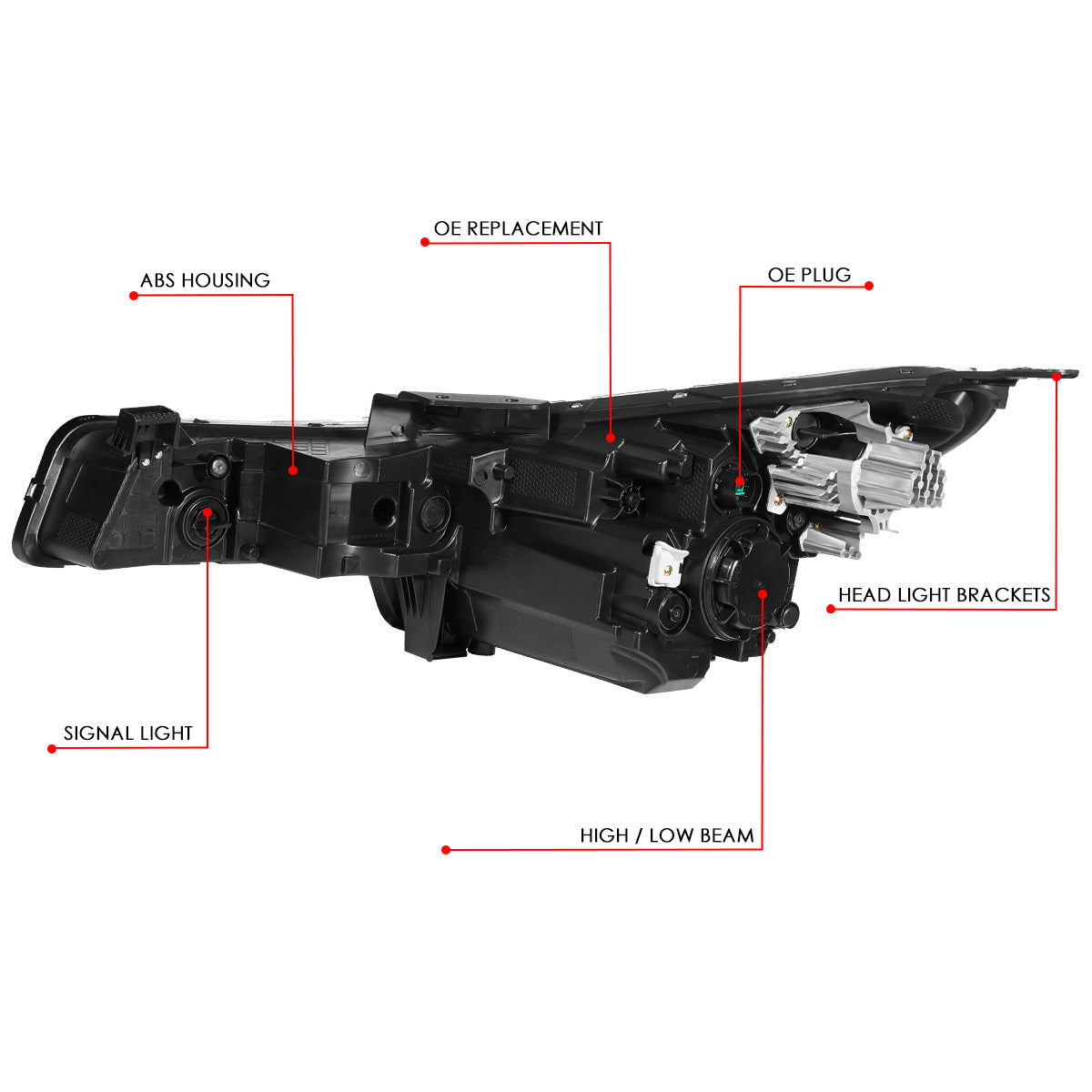 LED DRL Projector Headlight (Right) <br>21-22 Hyundai Elantra