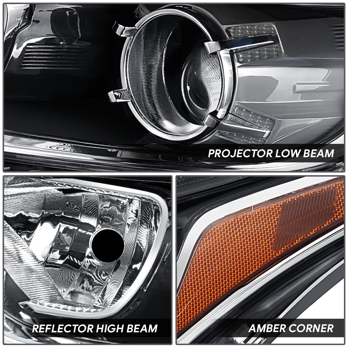 Factory Style Projector Headlight (Left) <br>19-21 Kia Forte Sedan