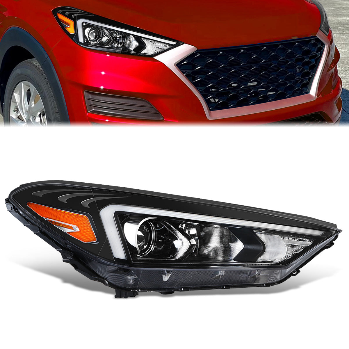 Factory Style Projector Headlight (Right) <br>19-21 Hyundai Tucson