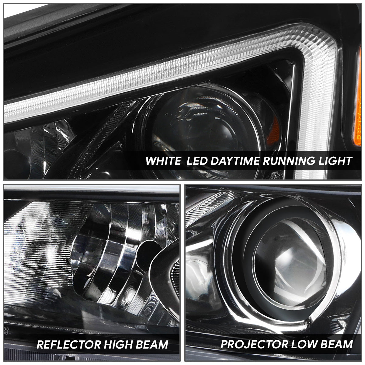 LED DRL Projector Headlight (Left) <br>19-21 Hyundai Tucson