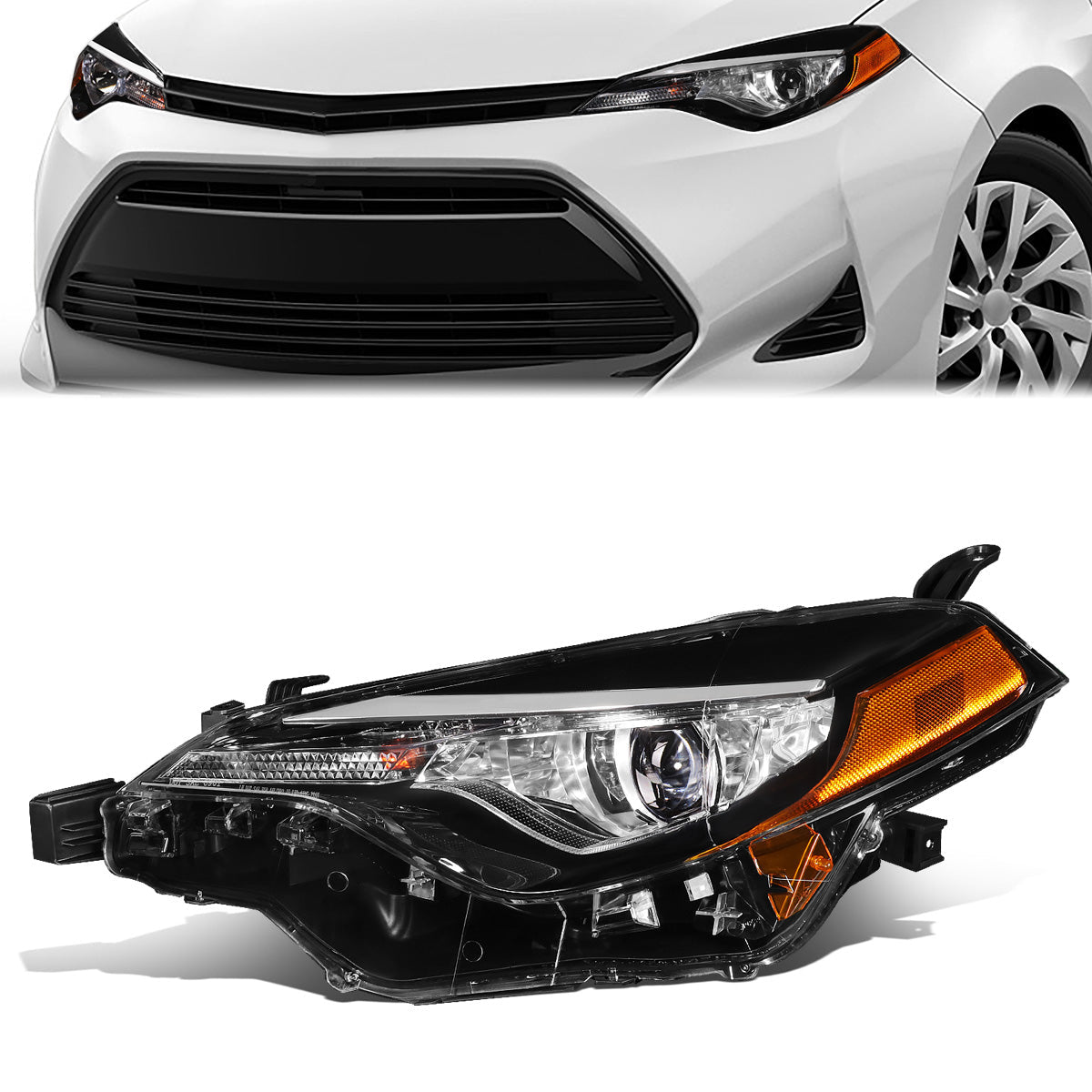 LED Projector Headlight (Left) <br>17-19 Toyota Corolla Sedan