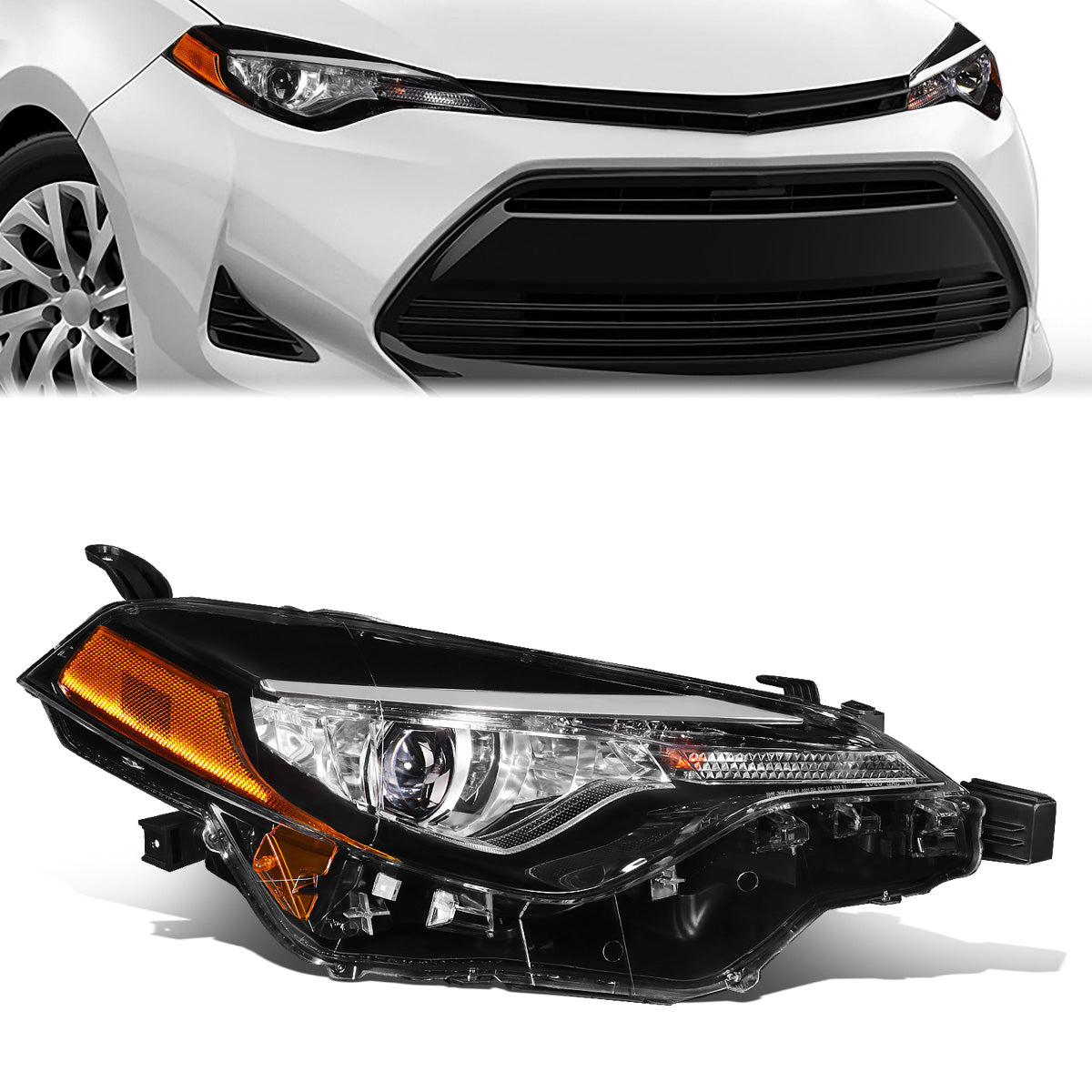 LED Projector Headlight (Right) <br>17-19 Toyota Corolla Sedan