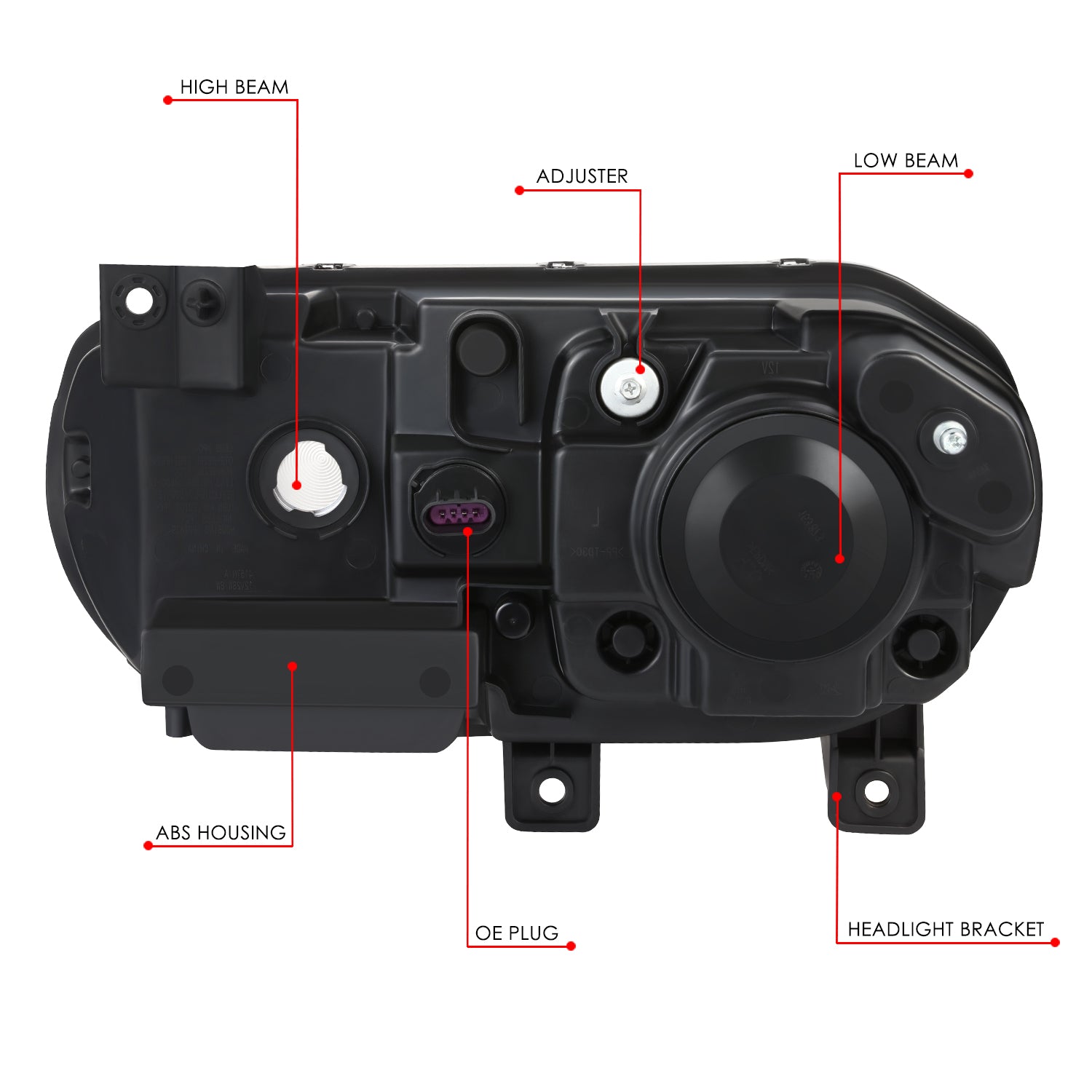 Factory Style Projector Headlight (Right) <br>08-14 Dodge Challenger