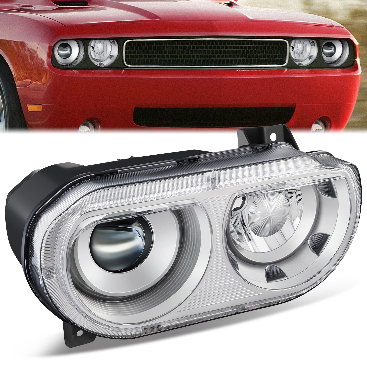 Factory Style Projector Headlight (Right) <br>08-14 Dodge Challenger