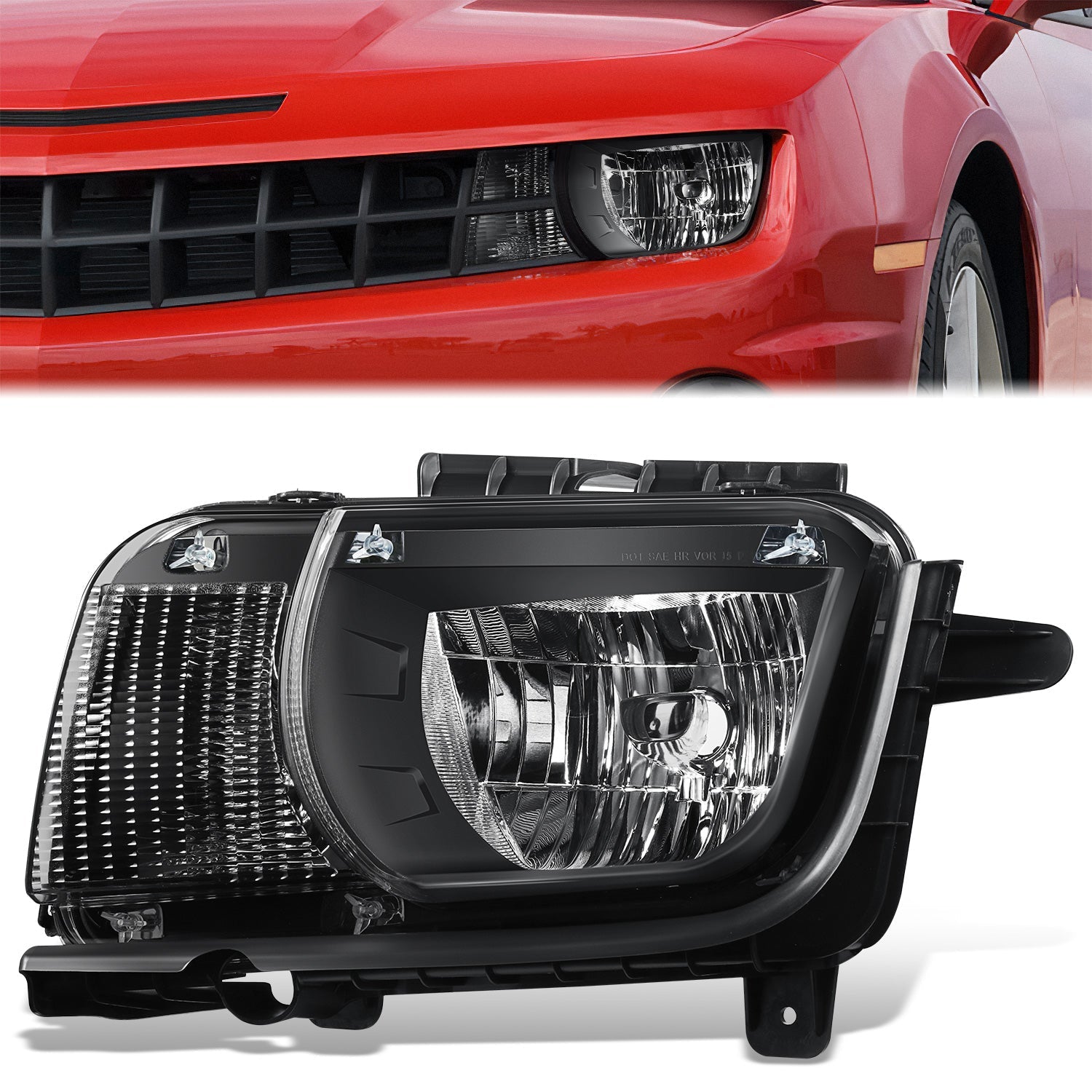 Factory Style Headlight (Left) <br>10-13 Chevy Camaro