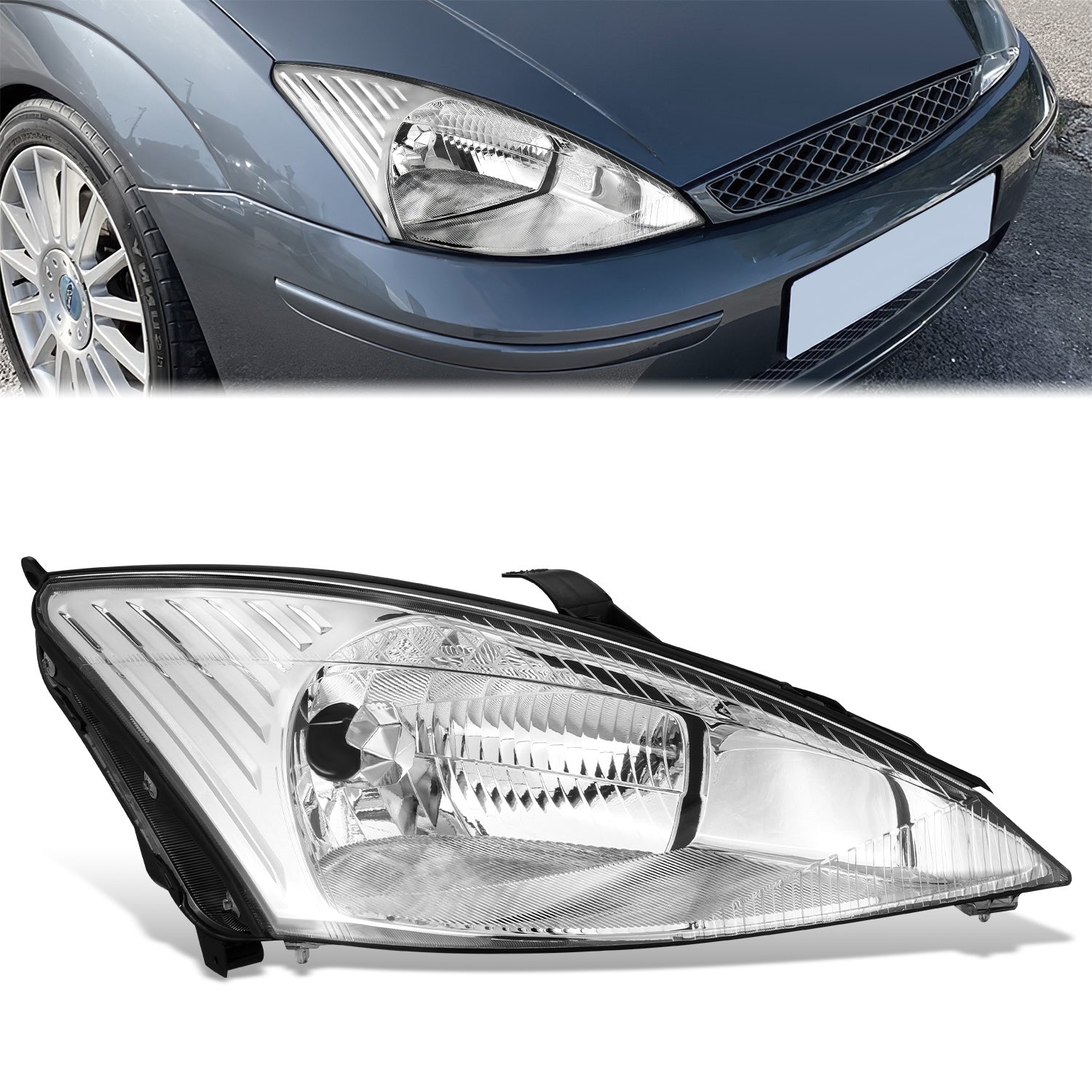 Factory Style Headlight (Right) <br>00-02 Ford Focus