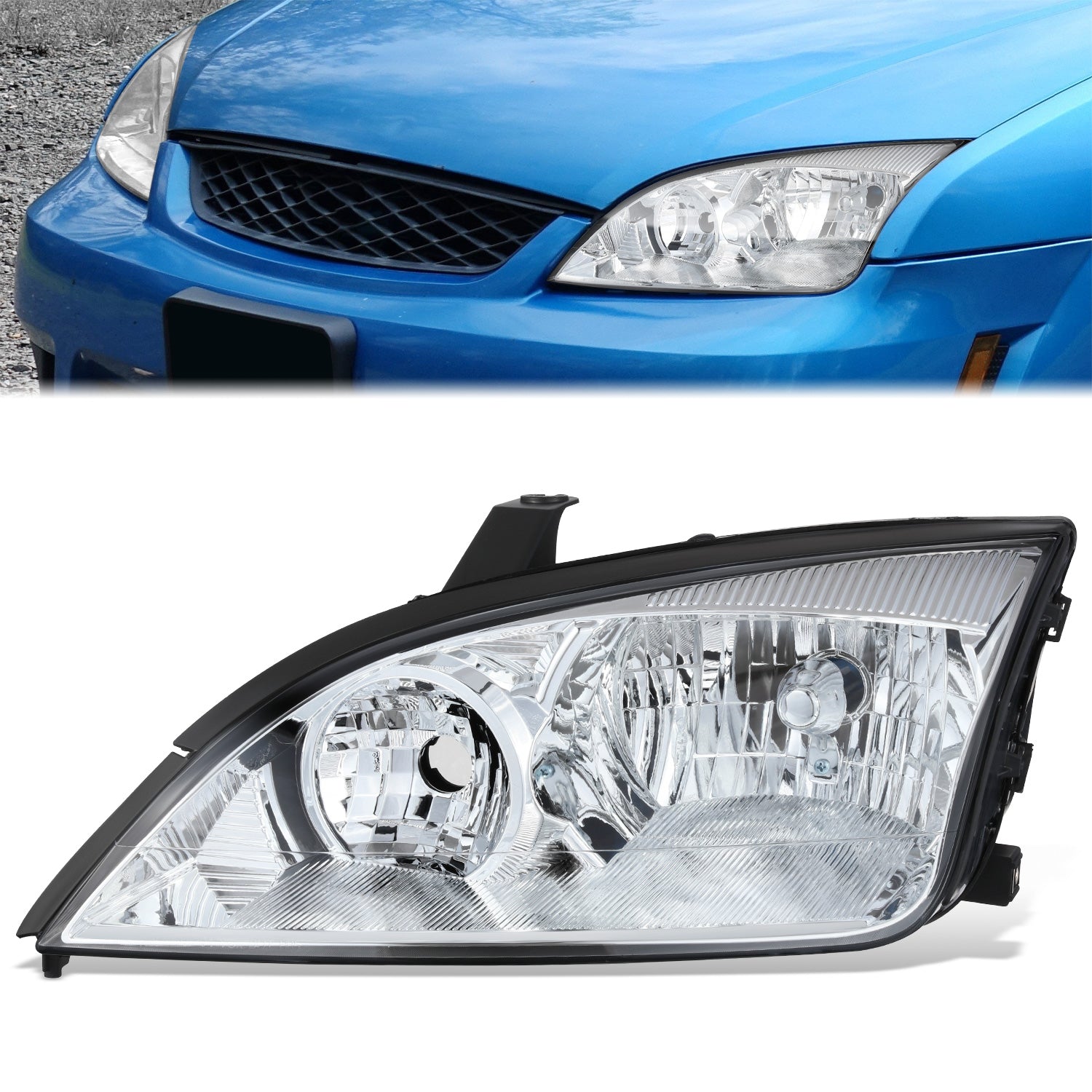 Factory Style Headlight (Left) <br>05-07 Ford Focus