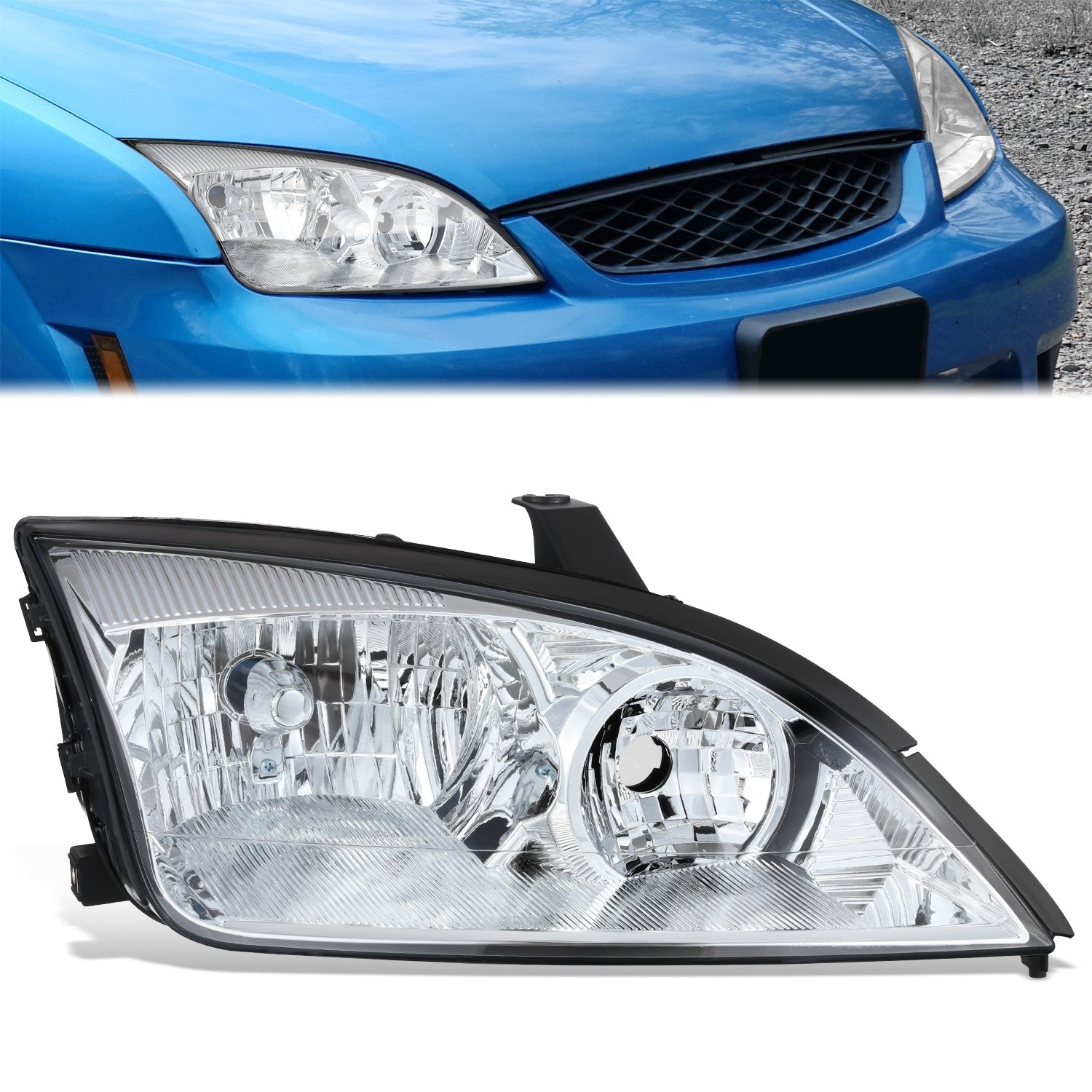 Factory Style Headlight (Right) <br>05-07 Ford Focus