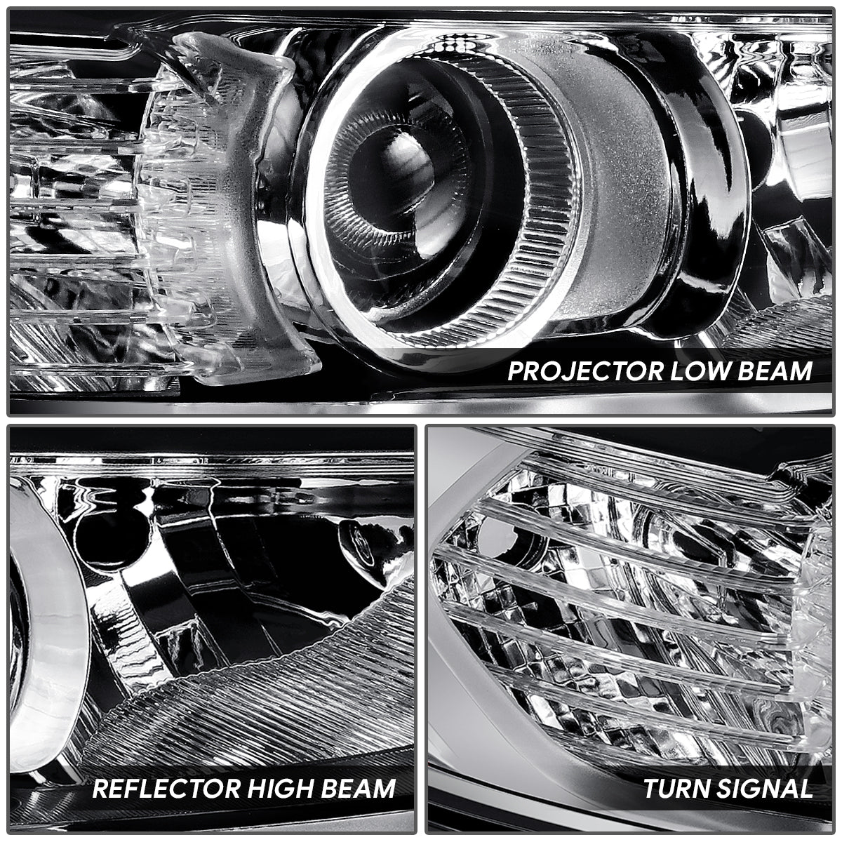 Factory Style Projector Headlight (Right) <br>13-16 Ford Fusion