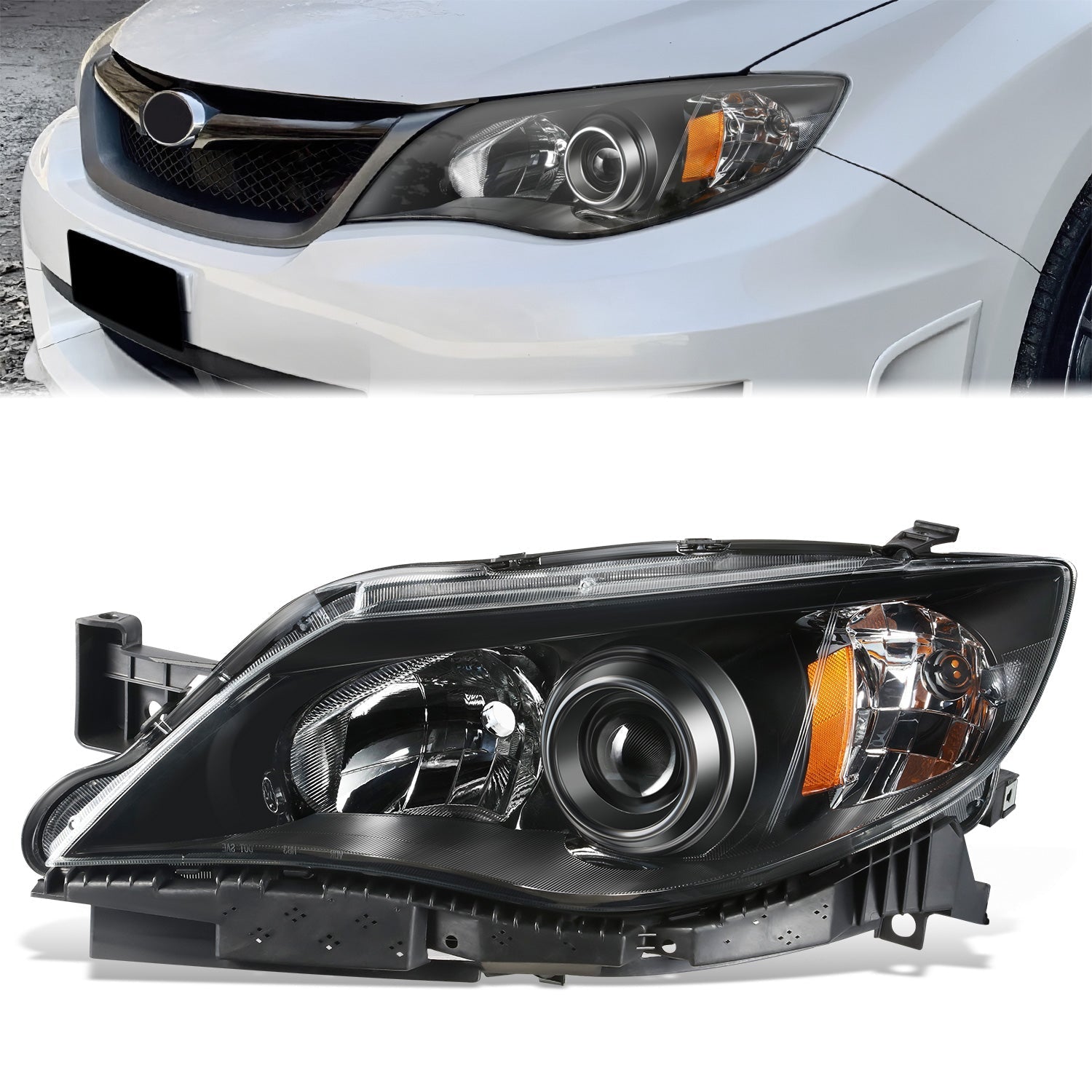 Factory Style Projector Headlight (Left) <br>08-11 Subaru Impreza