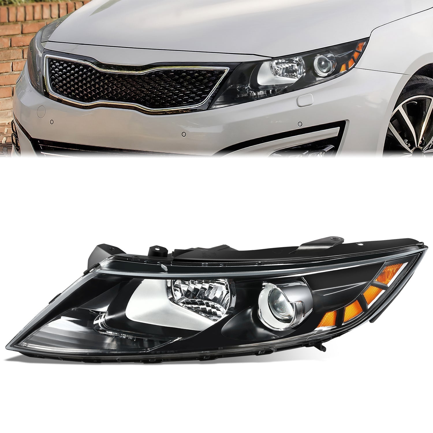 Factory Style Projector Headlight (Left) <br>11-13 Kia Optima (Korean Made Models)