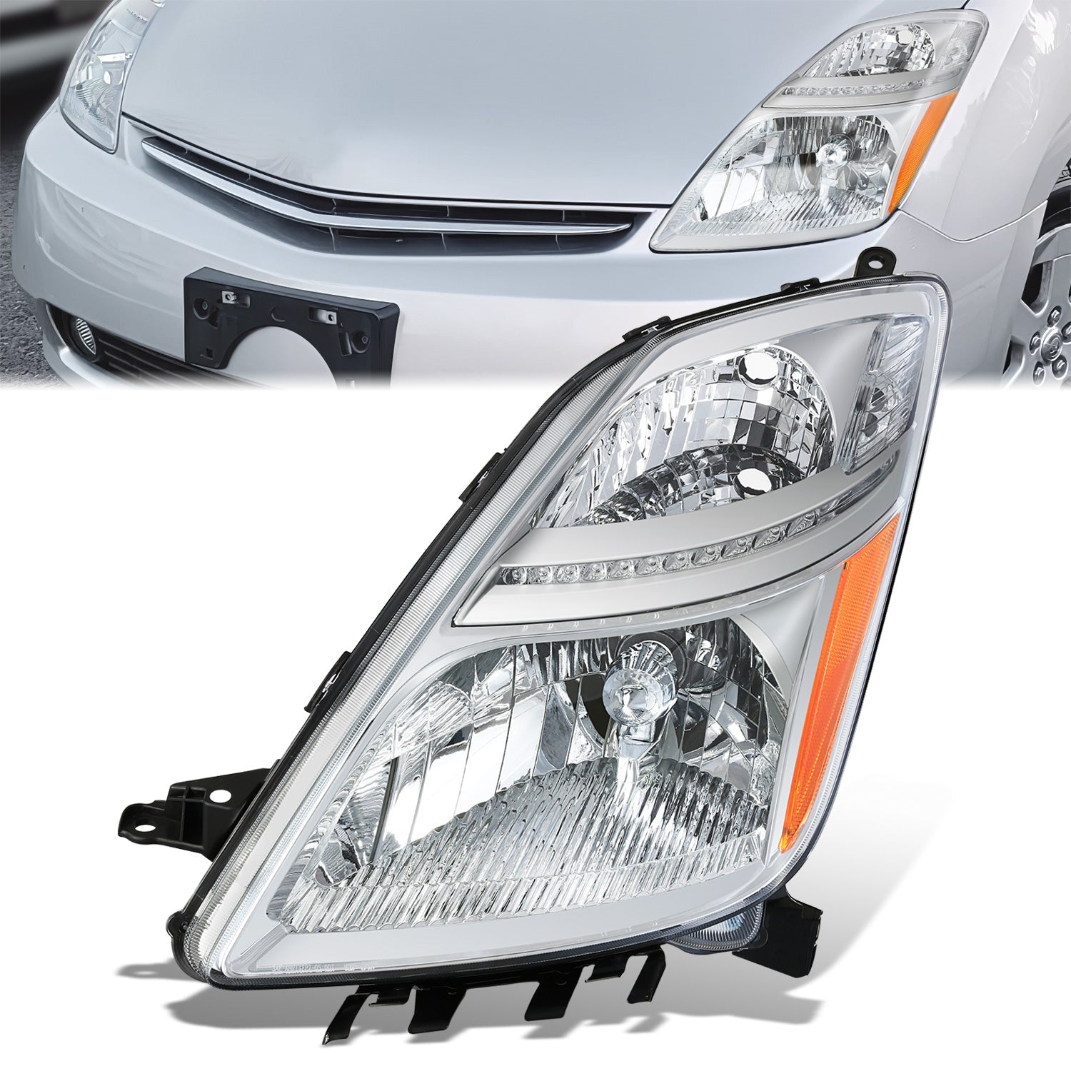 Factory Style Headlight (Left) <br>06-09 Toyota Prius