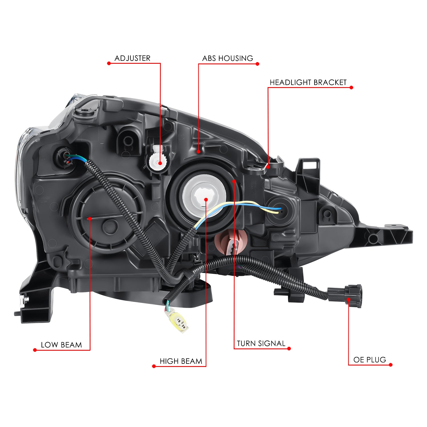 Factory Style Headlight (Left) <br>16-19 Nissan Sentra