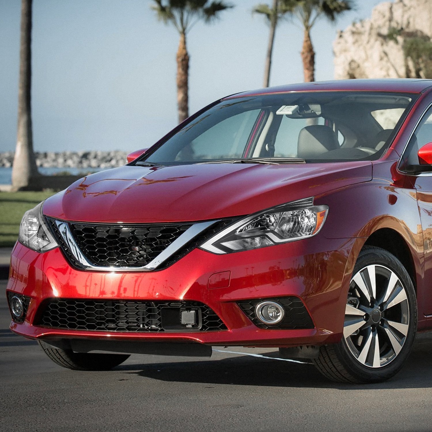 Factory Style Headlight (Left) <br>16-19 Nissan Sentra