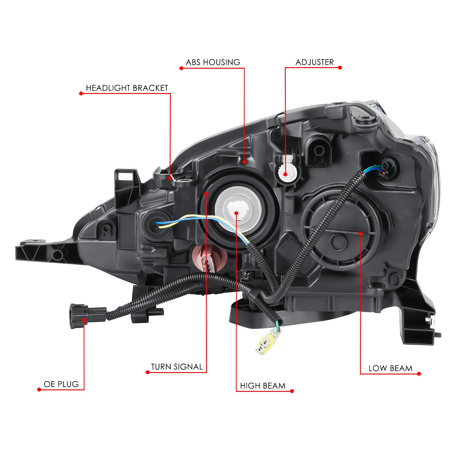 Factory Style Headlight (Right) <br>16-19 Nissan Sentra