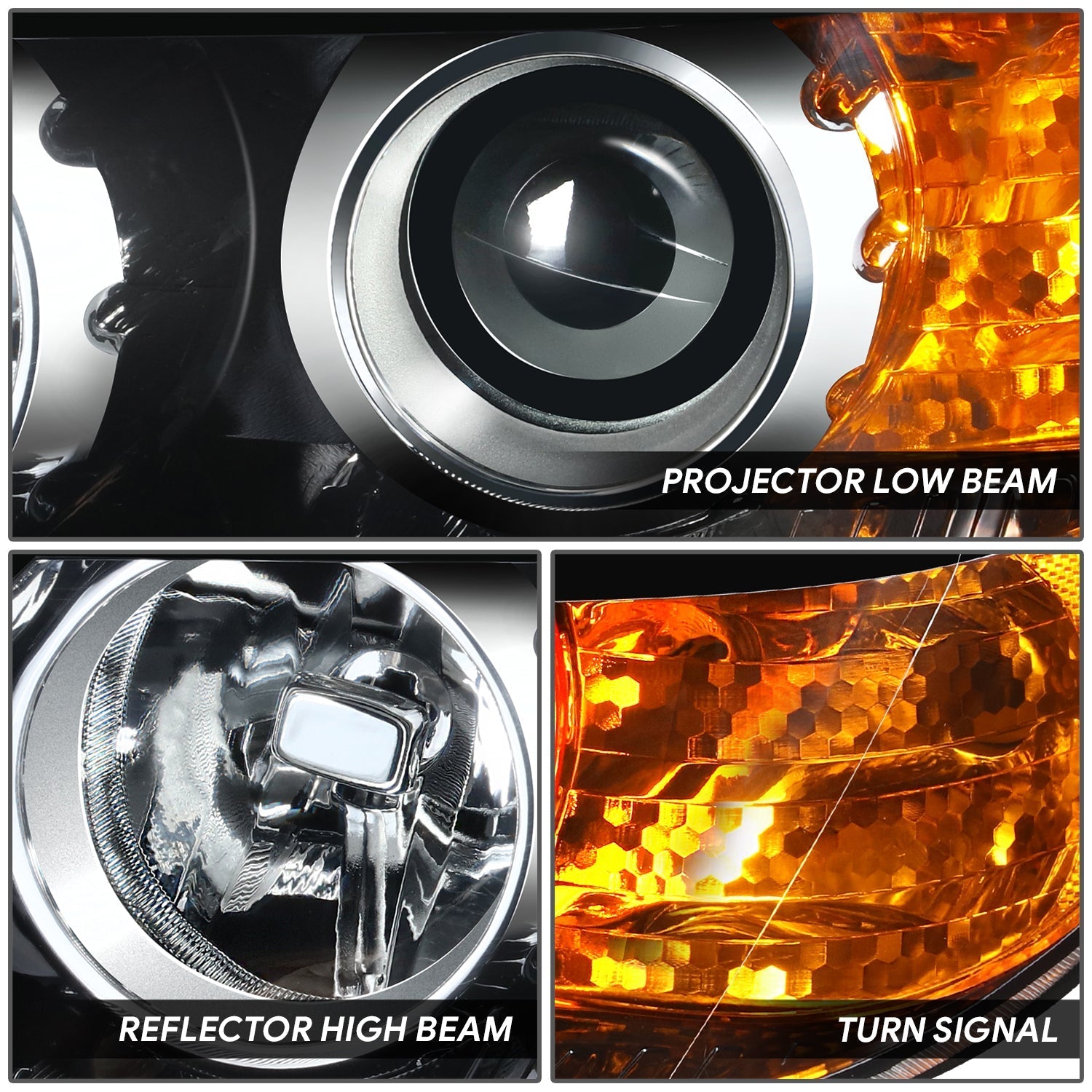 Factory Style Projector Headlight (Left) <br>11-13 Kia Sorento