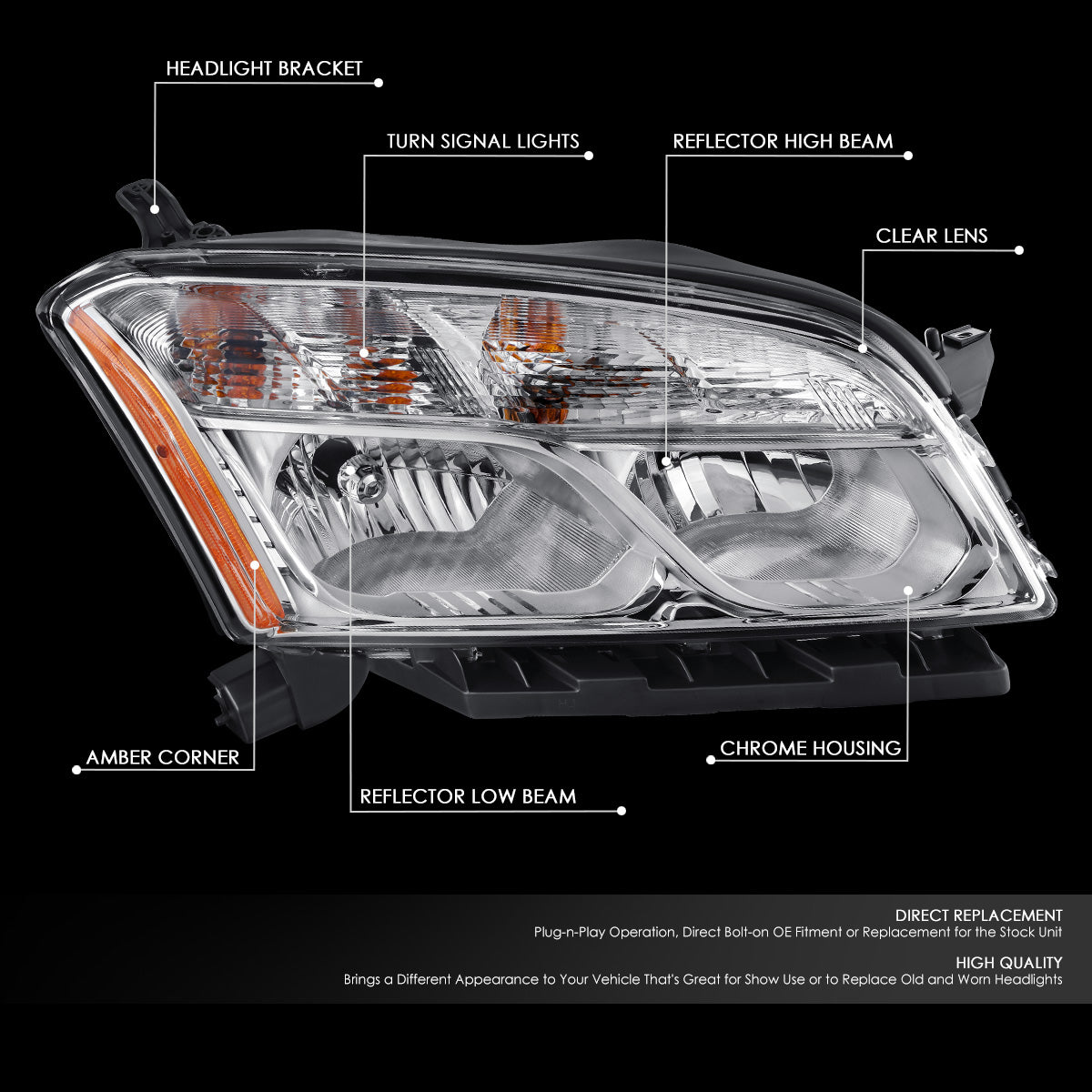 Factory Style Headlight (Right) <br>15-16 Chevrolet Trax