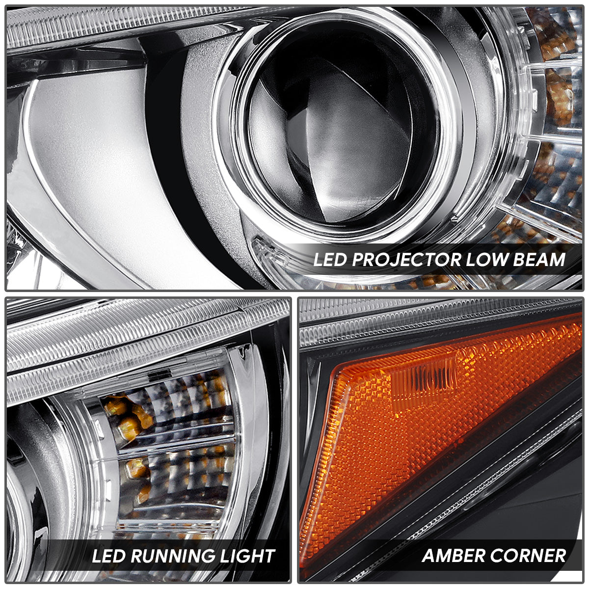 LED DRL Projector Headlight (Left) <br>14-17 Infiniti Q50