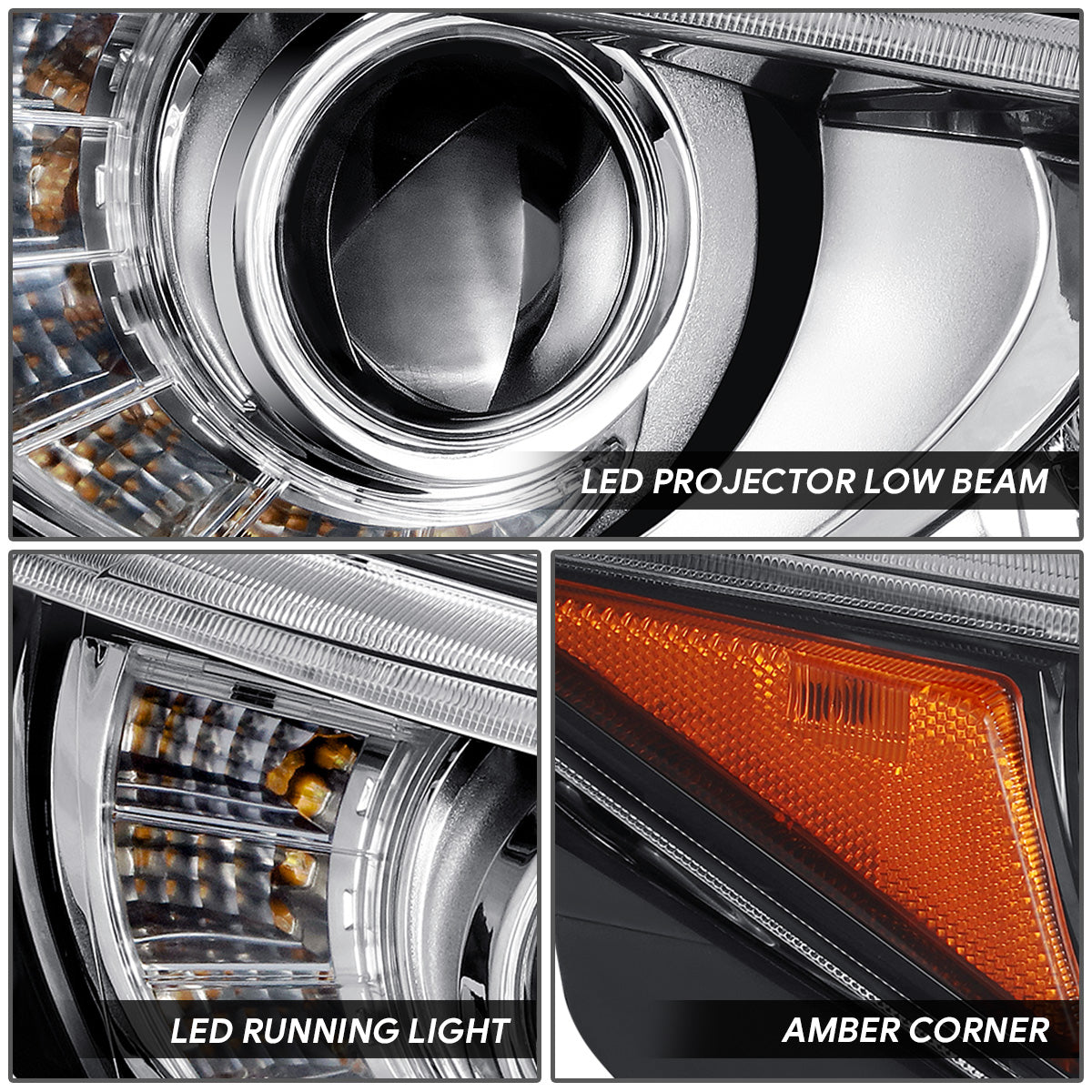 LED DRL Projector Headlight (Right) <br>14-17 Infiniti Q50